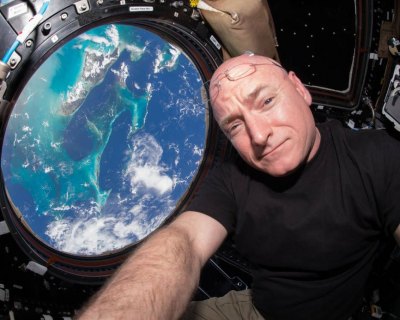 Scott Kelly of the International Space Station has logged more time in space than other U.S. astronauts.  Image: NASA. 